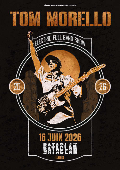Tom Morello Rage Against The Machine affiche Bataclan